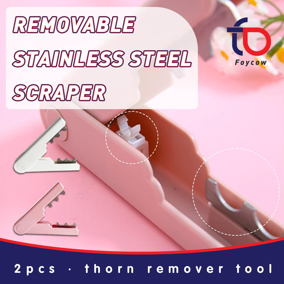 Foycow rose care accessory simplifies handling and decorating fresh roses.