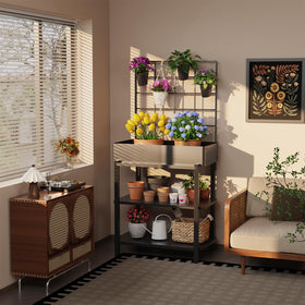 FOYUEE compact garden on balcony ideal for small spaces.