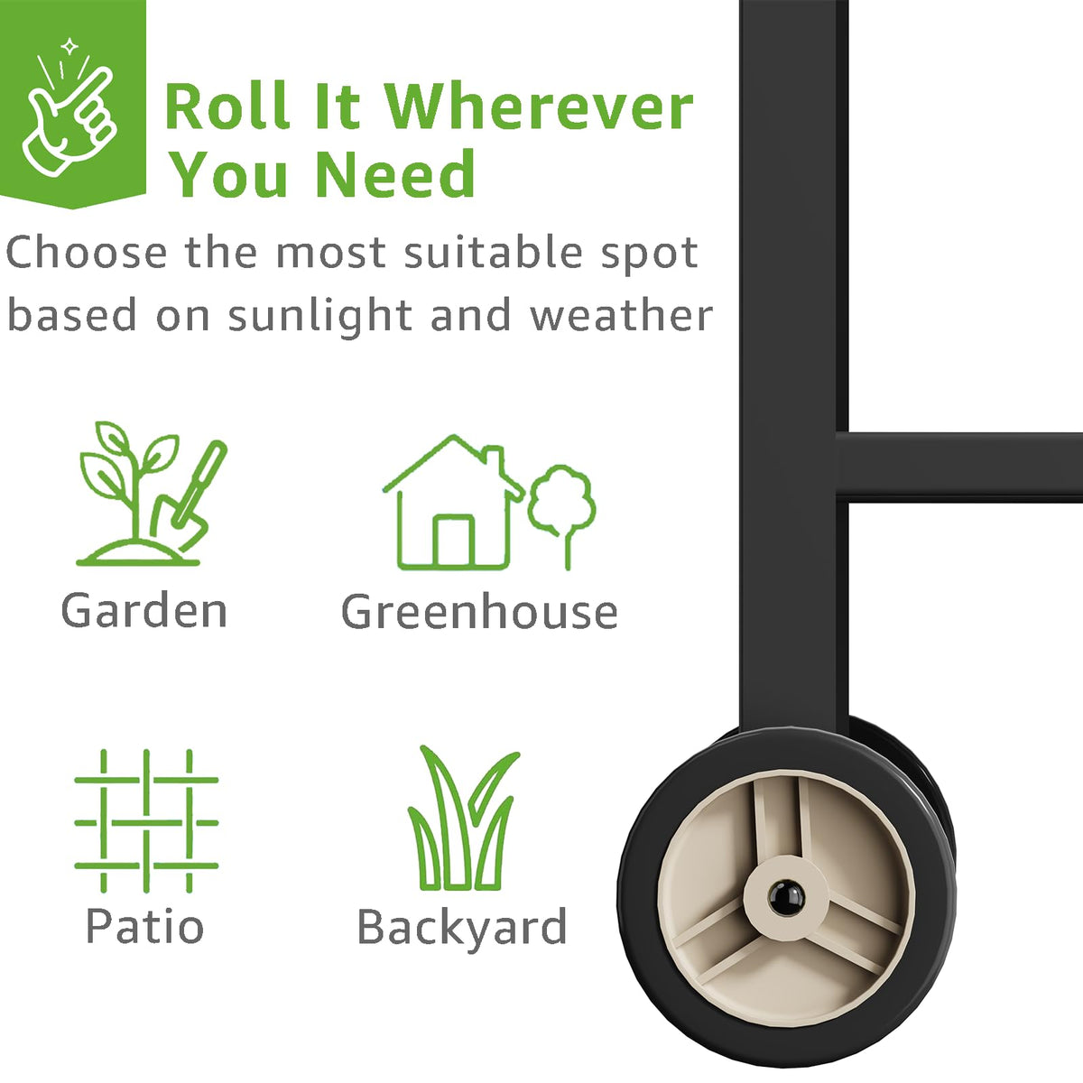 FOYUEE weatherproof coating protects the bench in all weather.