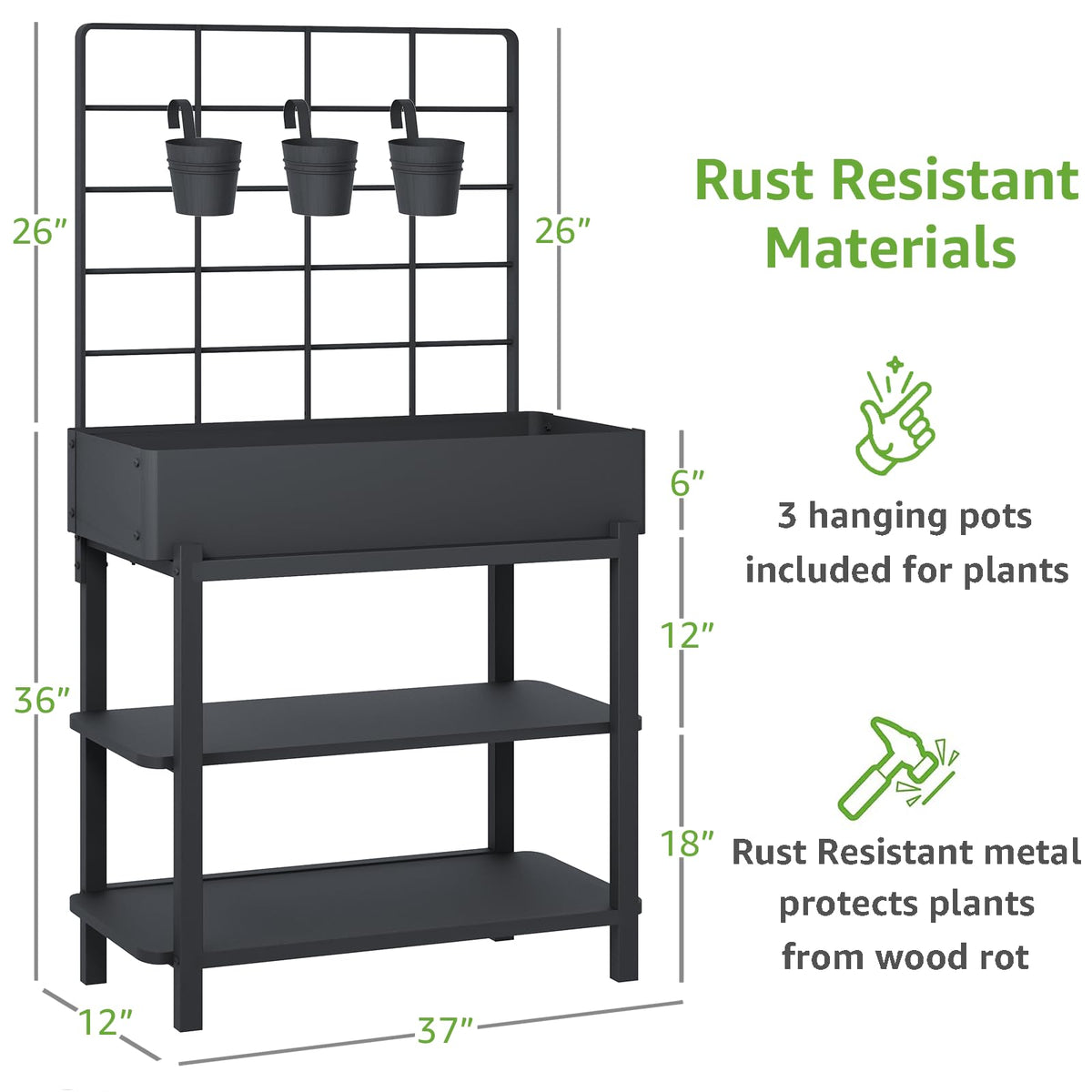 FOYUEE rust-resistant steel close-up for durability.