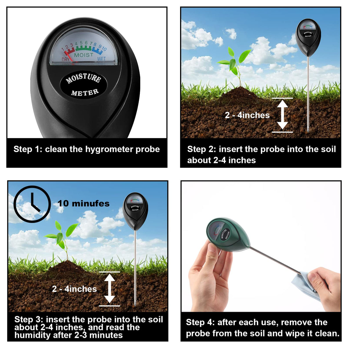 Fpxnb moisture meters used indoors and outdoors in gardens or pots.