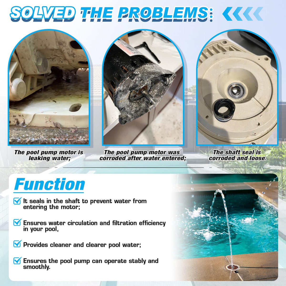 FQRANBO motor mount seal-plate ensures stable pump operation.