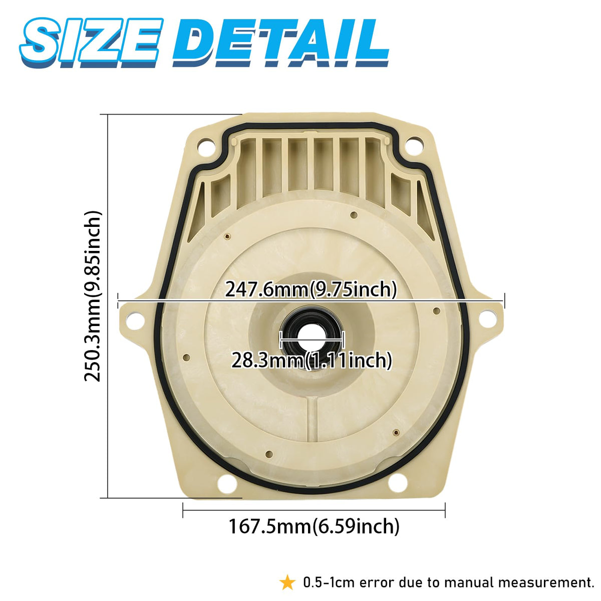 FQRANBO seal plate gasket assembly helps keep water flow sealed and efficient.