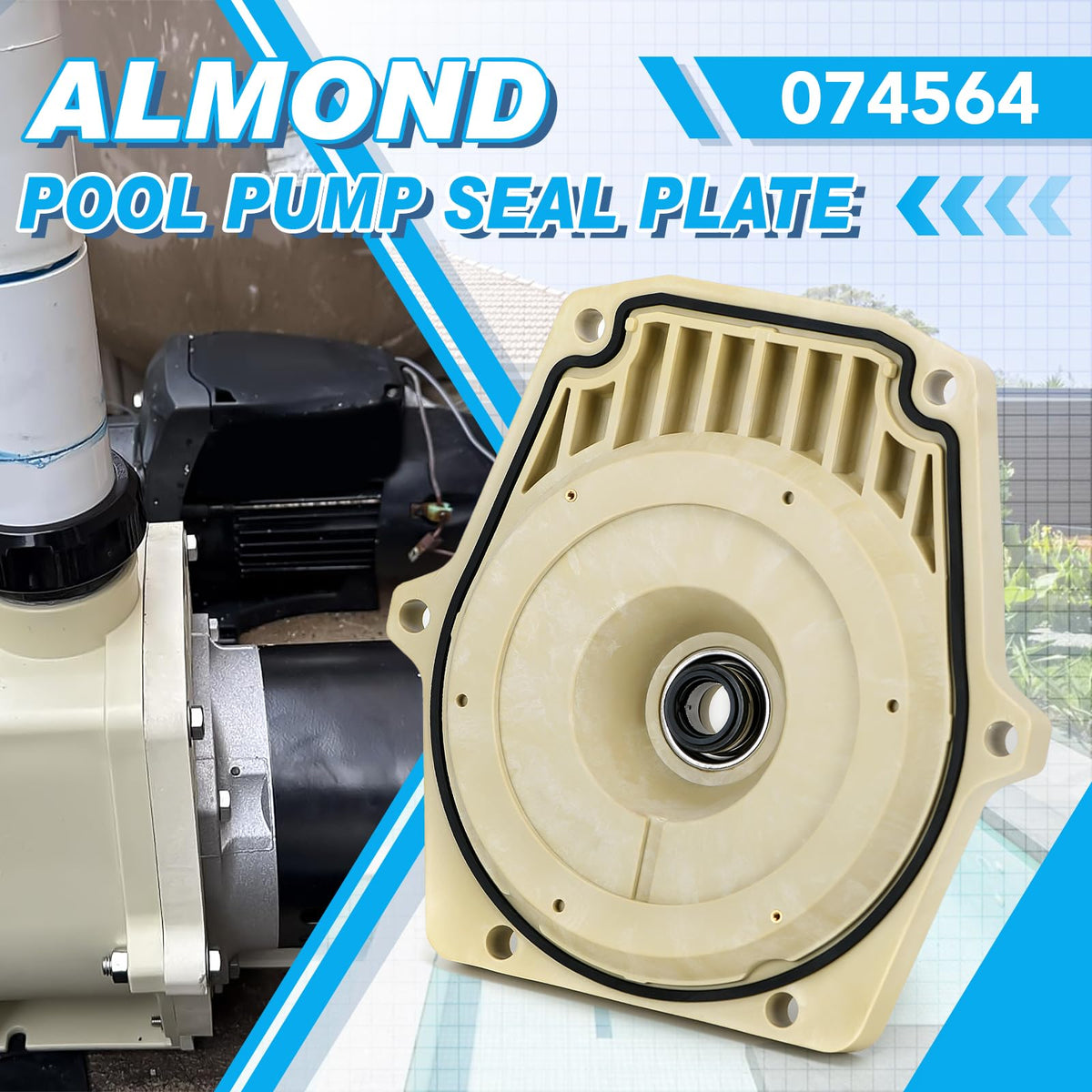 FQRANBO wear-resistant ABS and metal seal plate withstands harsh pool conditions.