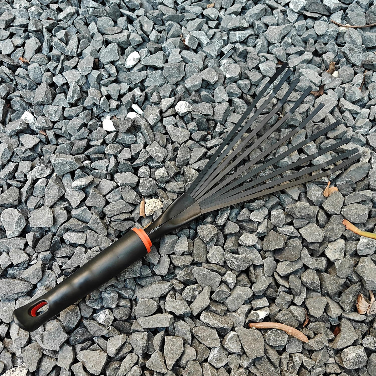 FR Small Hand Rake beachcombing shows versatile coastal cleanup