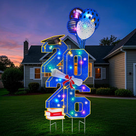 FRAMICS Class of 2026 yard sign in the front yard for curbside celebration