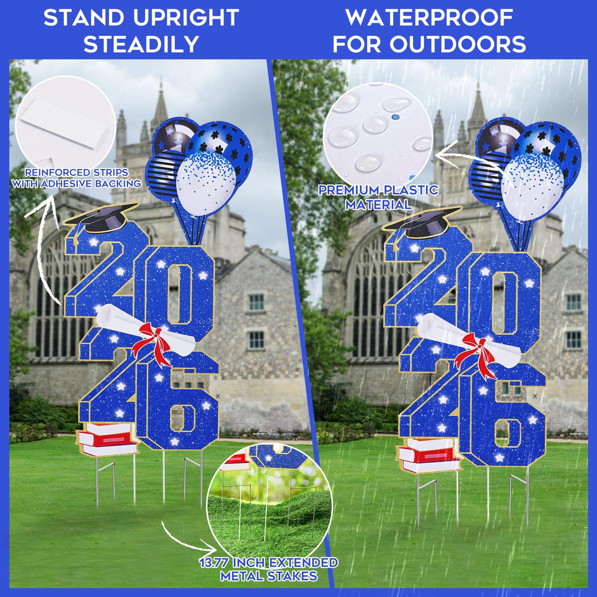 FRAMICS Easy-to-assemble yard sign allows quick setup