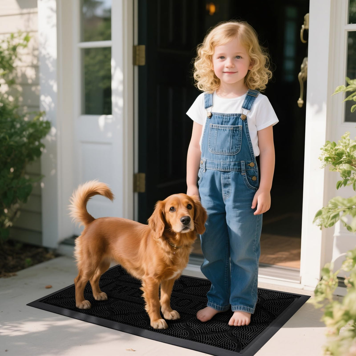 FRAMICS outdoor entryway mat suited for garages and high-traffic areas.