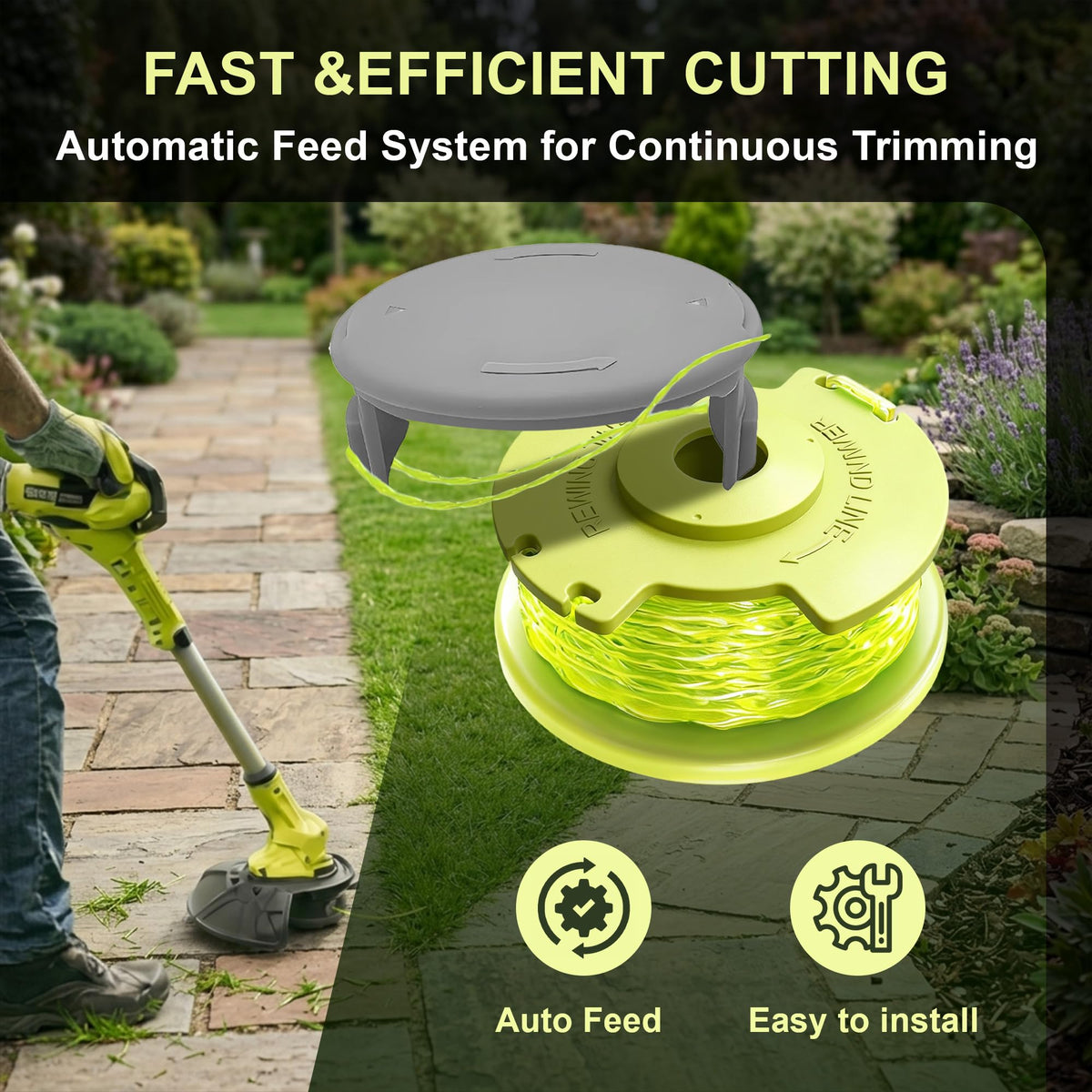 FrauSonne 2 pack head covers protect trimmer tips during storage.