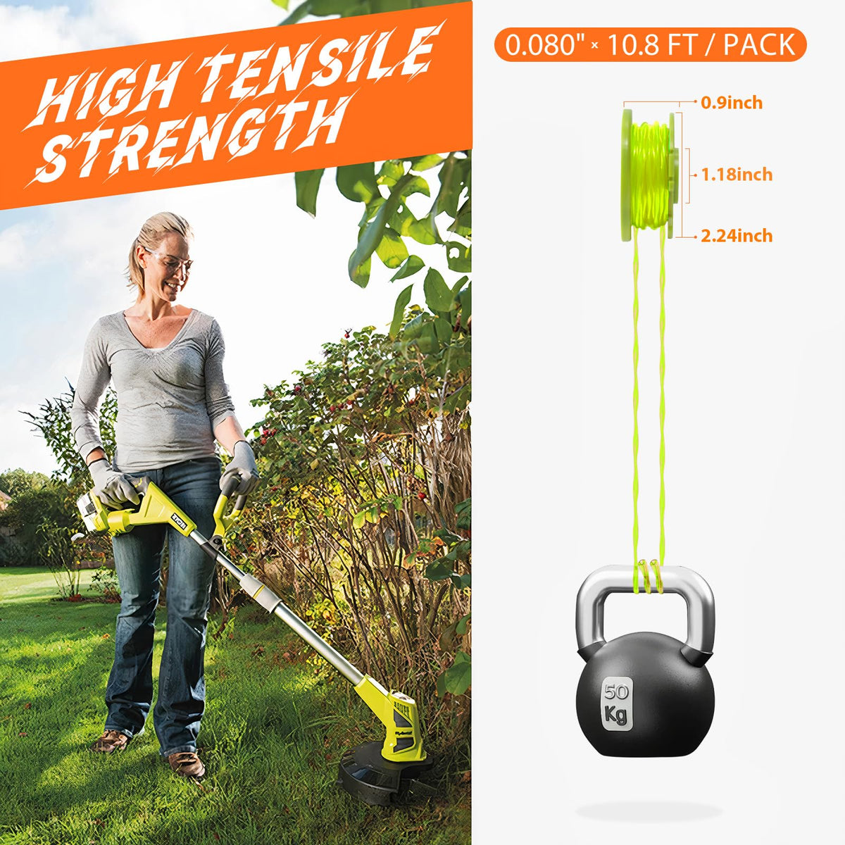 Frausonne compatible with Ryobi 18V/24V/40V trimmers.