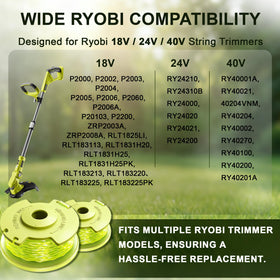 FrauSonne wide compatibility with Ryobi trimmers supports versatile lawn care.