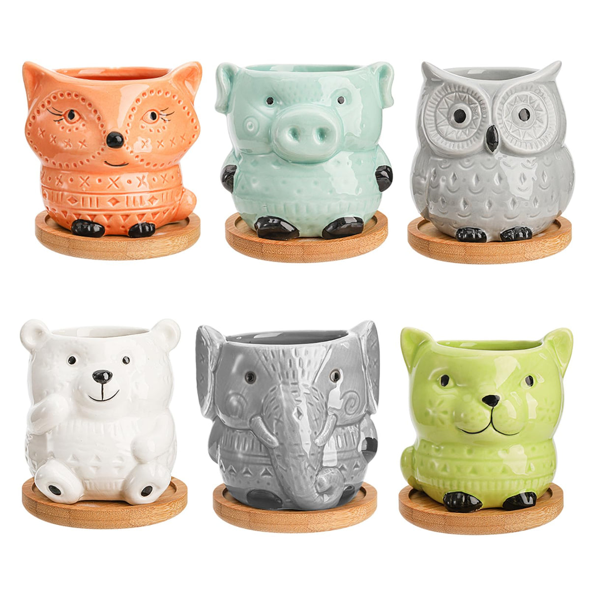 Frcctre plant pots suited for windowsills, desks, and kitchen counters.