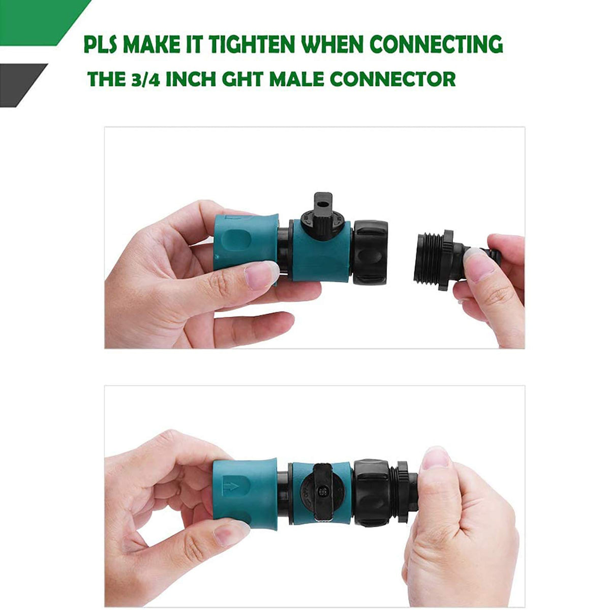 Freeasy 3/4 inch quick connect with push-pull ring enables fast setup