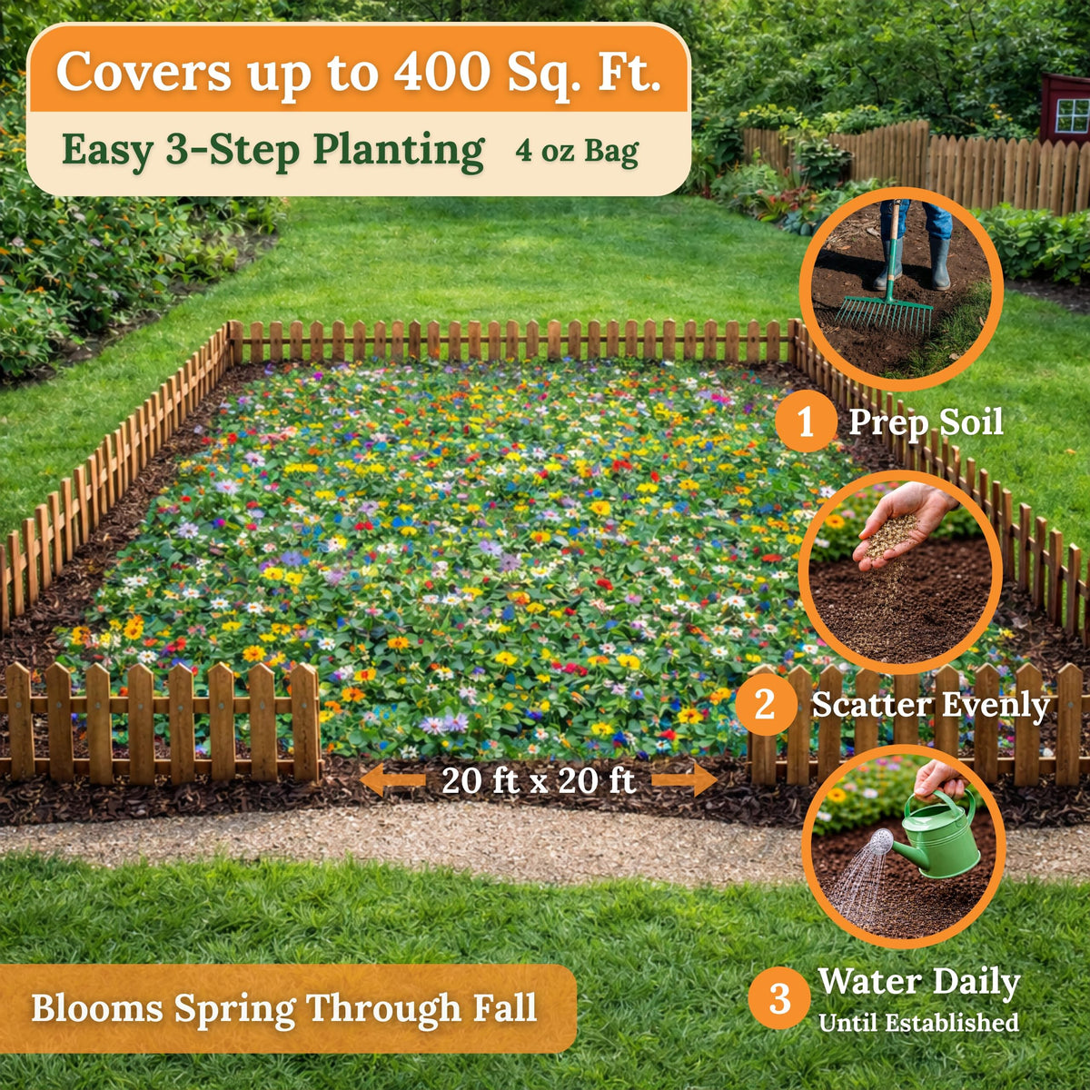 Easy to plant across the US with an included planting guide.