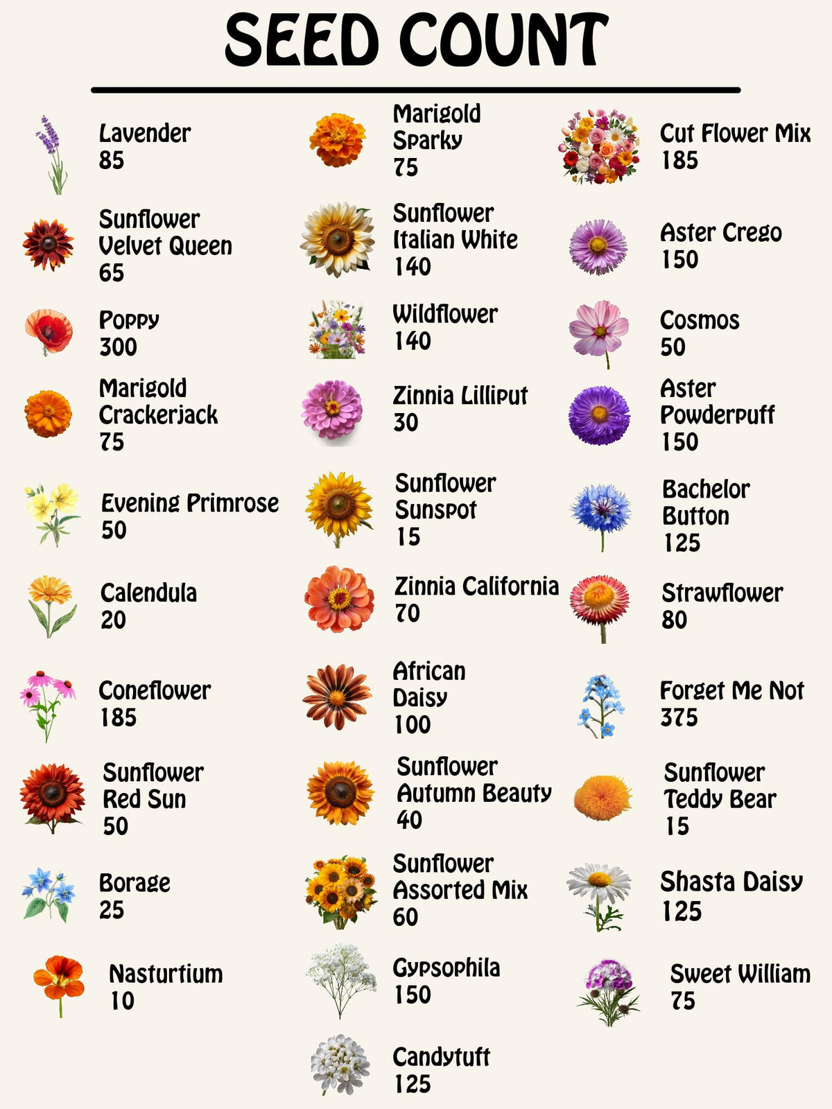 Freedom Farms seed packets closeup with heirloom varieties for vibrant garden color