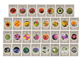 Freedom Farms varieties chart image highlighting 62 options for year-long blooms