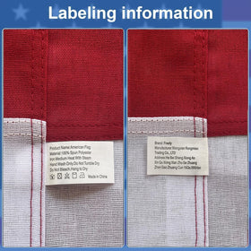 Freefy 3x5 flag suitable for indoor or outdoor patriot display.