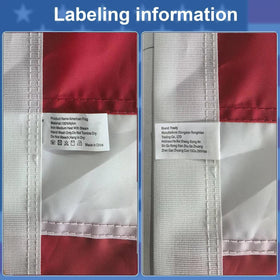 Freefy flag features reinforced fly hem for durability