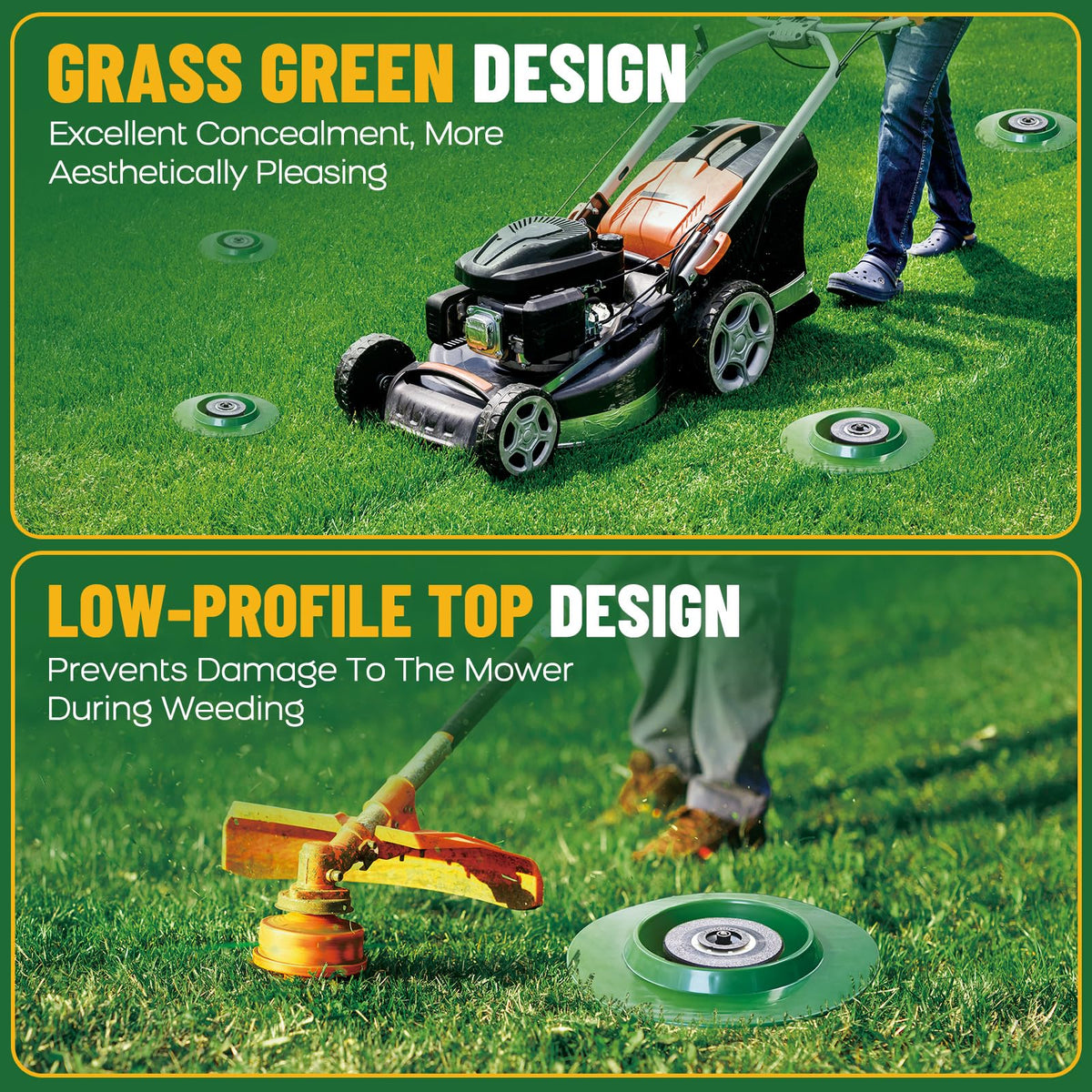 FREEKIT sprinkler head protector with avoidance grooves protects underground pipes and wires