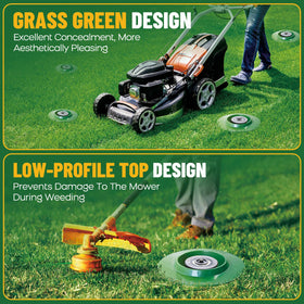 FREEKIT sprinkler head protector with avoidance grooves protects underground pipes and wires