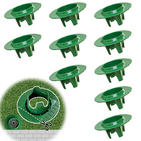 FreeKIT donut-style sprinkler head protector shields sprinkler heads from mower impacts.
