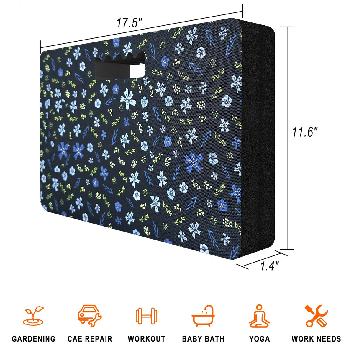 FREEKYROCK Kneeling Pad outdoors cushions joints during gardening with water-resistant surface.
