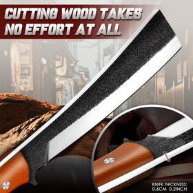Freelander full tang design provides durability and reliable cutting performance.