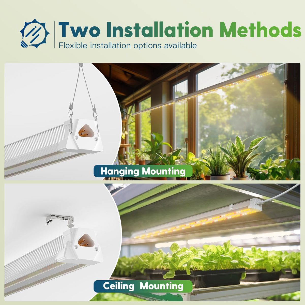 FREELICHT indoor plant light ideal for kitchens and windowsills.