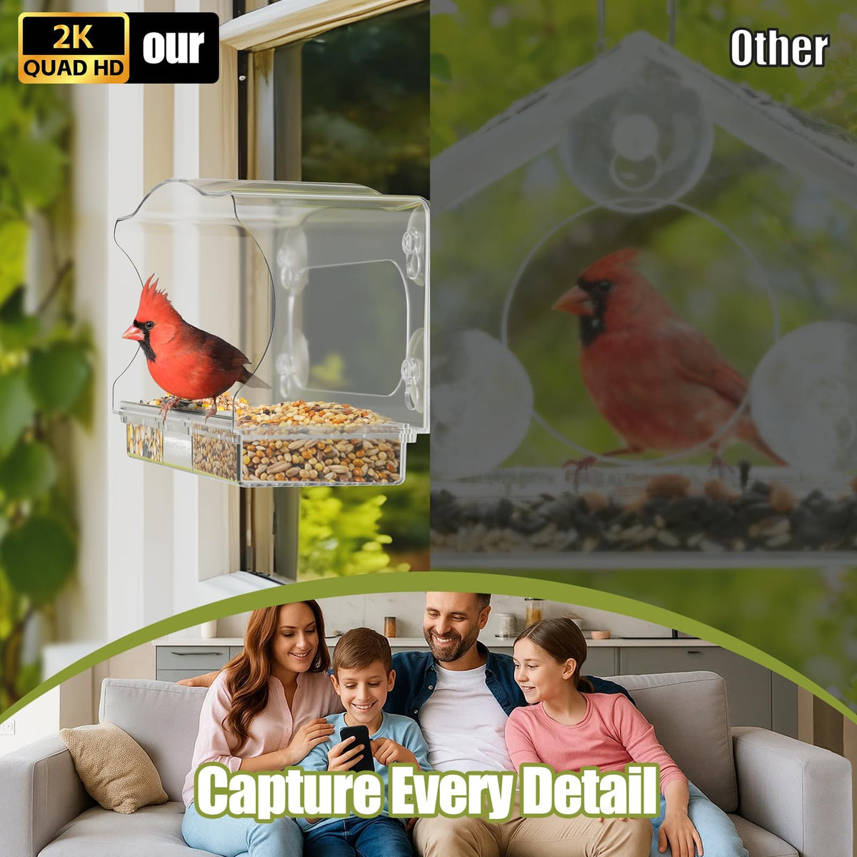 Freeseason-window-mount-suction-cups installs securely without drilling.
