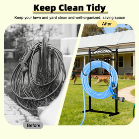 Freexployer rust-resistant hose holder stays durable under weight and weather.