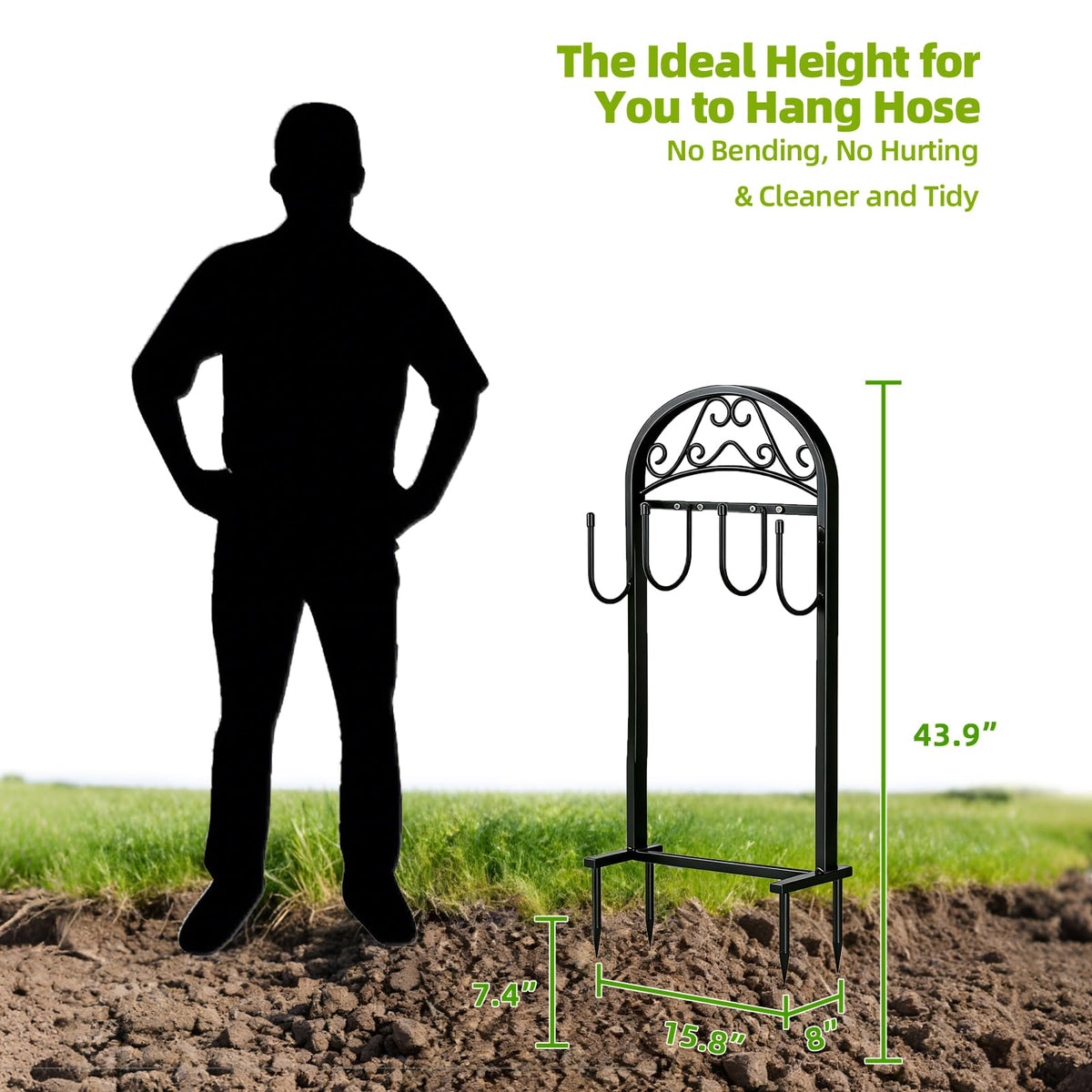 Freexployer hose stand rustproof metal design for durable outdoor use.