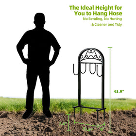 Freexployer hose stand rustproof metal design for durable outdoor use.