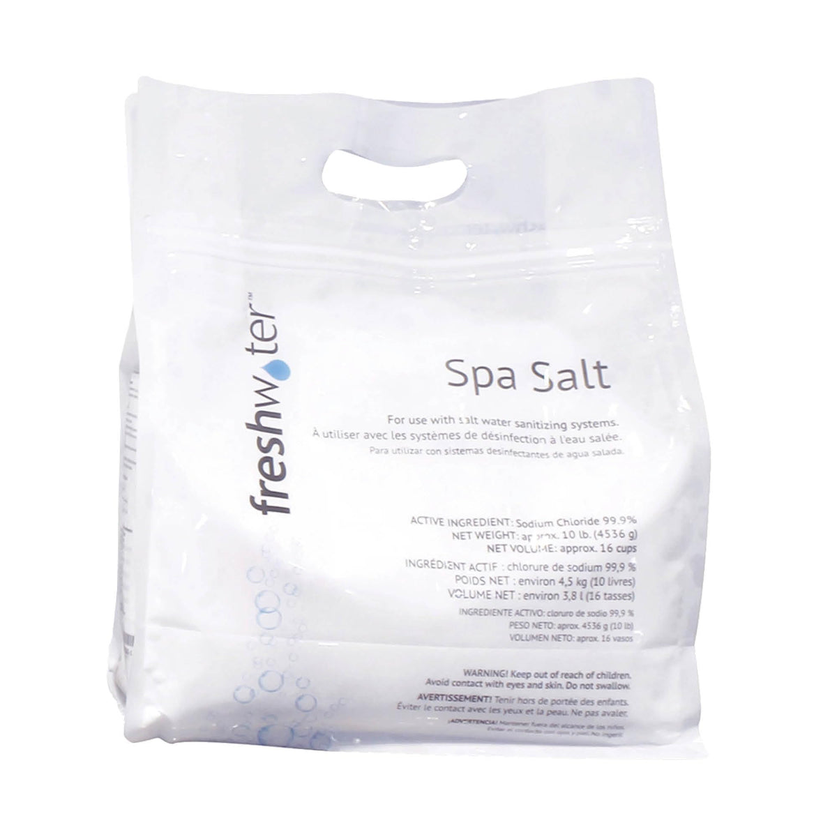 FreshWater 80000 salt 10lb bag for ACE System spa sanitization and water clarity