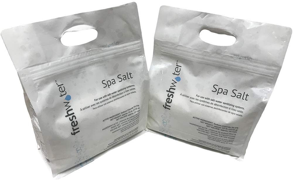 FreshWater ACE Salt 2x10lb bags for Ace System, supports spa chlorine generation.