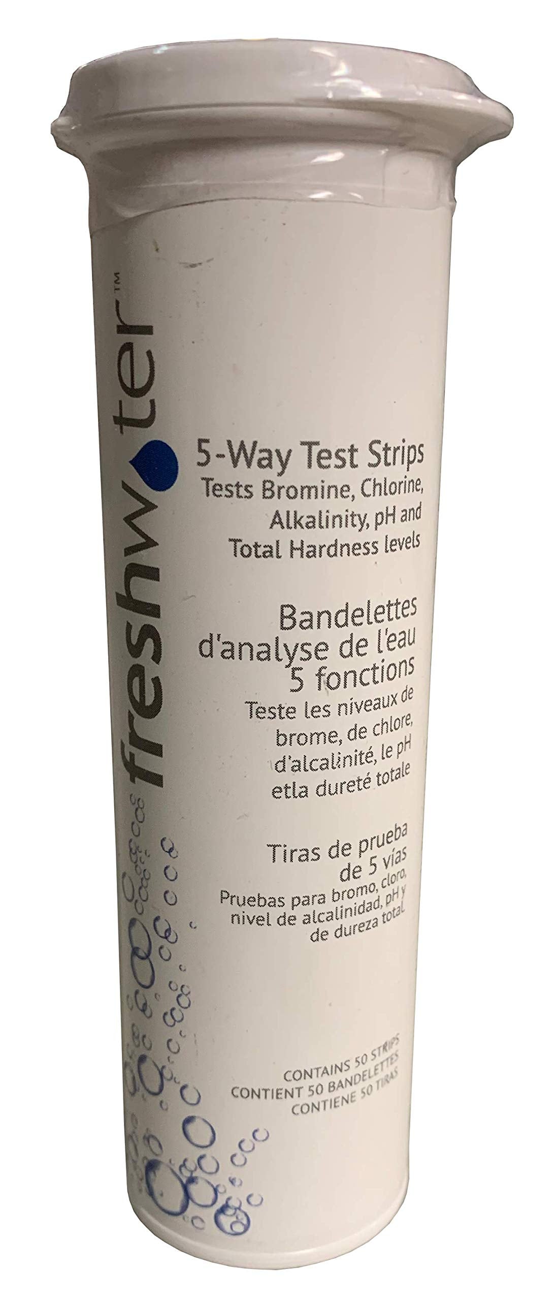 FreshWater hot tub test strips for accurate water balance.