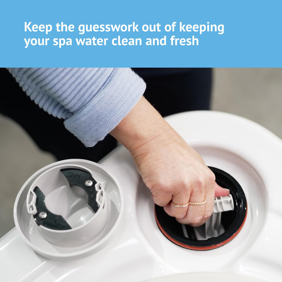 FreshWater Smart Monitoring Sensor connects to salt systems for easier maintenance.