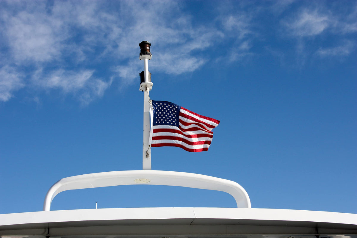 FRF FLAG weather-resistant design withstands wind and sun