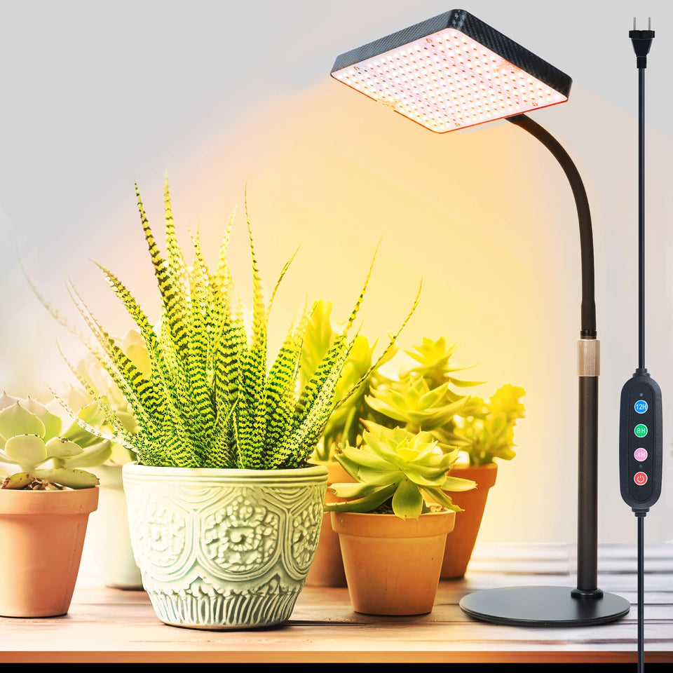 FRGROW 2026 TableTop Grow Light close-up shows compact, sturdy housing for indoor gardens.