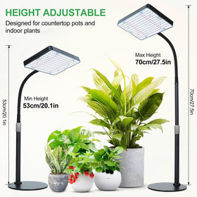 FRGROW 2026 TableTop Grow Light in use with young seedlings on a shelf.