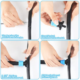Frienda blue PP fittings for durable, easy-to-spot irrigation setup