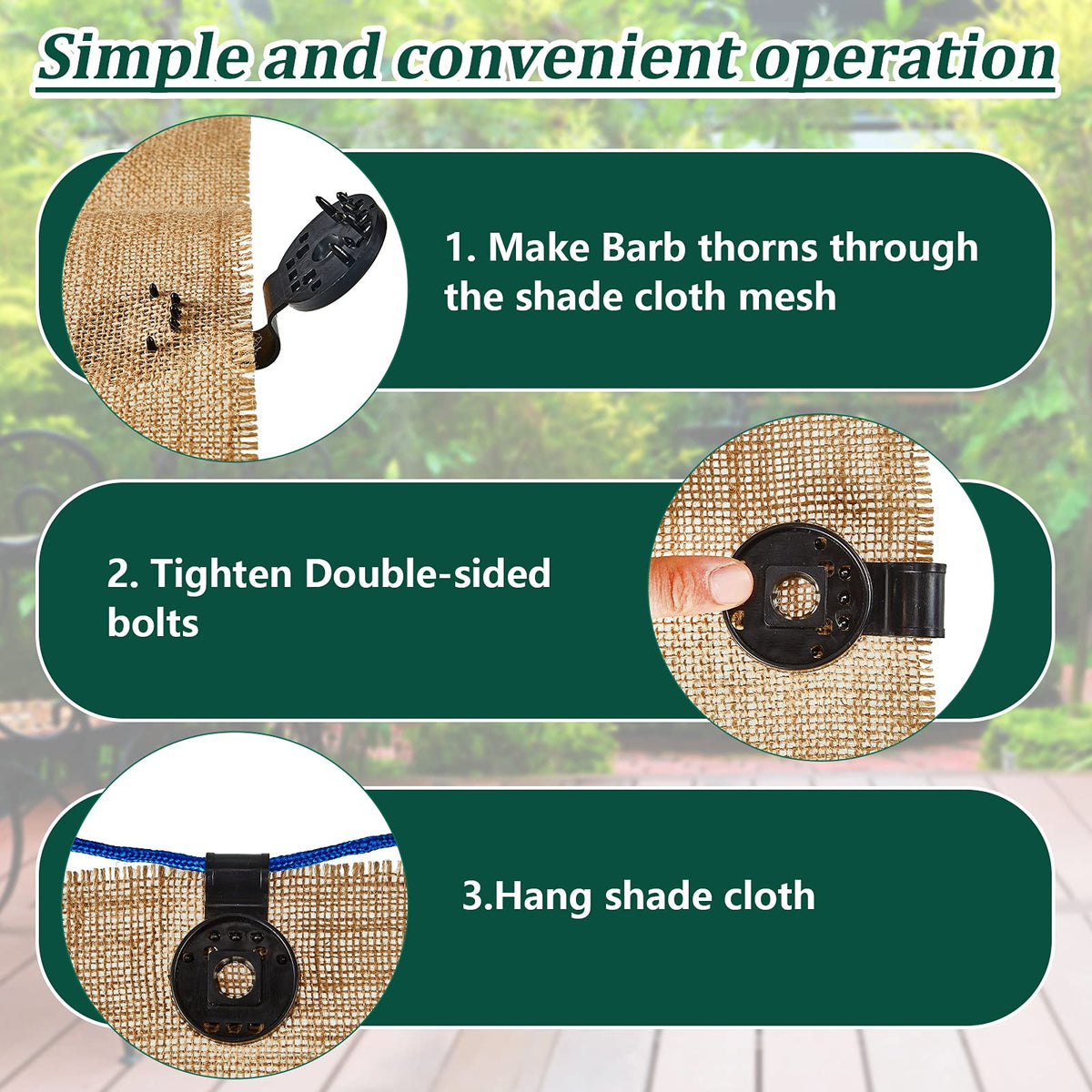 Frienda garden-net clip enabling easy and tidy installation