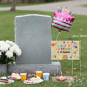 Frienda tribute sign echoes Forever in our hearts for cemetery memorials.