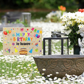 Frienda weatherproof material keeps outdoor memorial decorations intact.