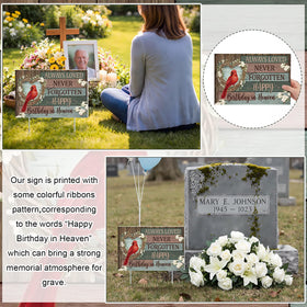Frienda weatherproof outdoor memorial sign for lawn or patio remembrance.