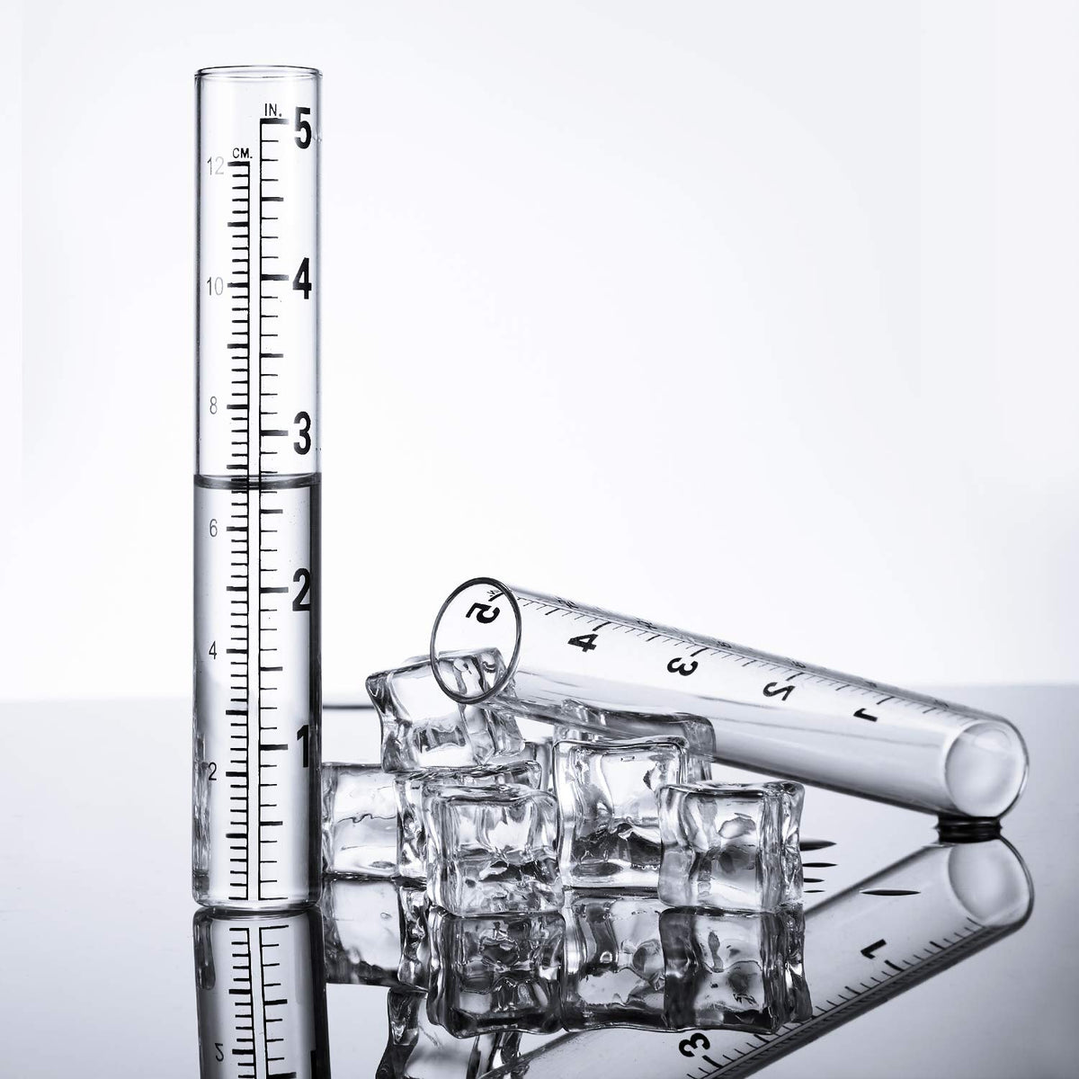 Frienda rain gauge tubes with clear calibration for easy reading