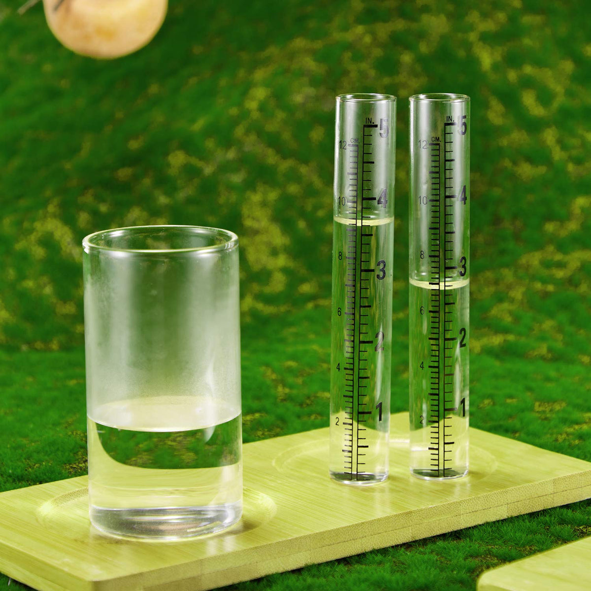 Frienda glass tubes showing 0.79-inch diameter for stable placement