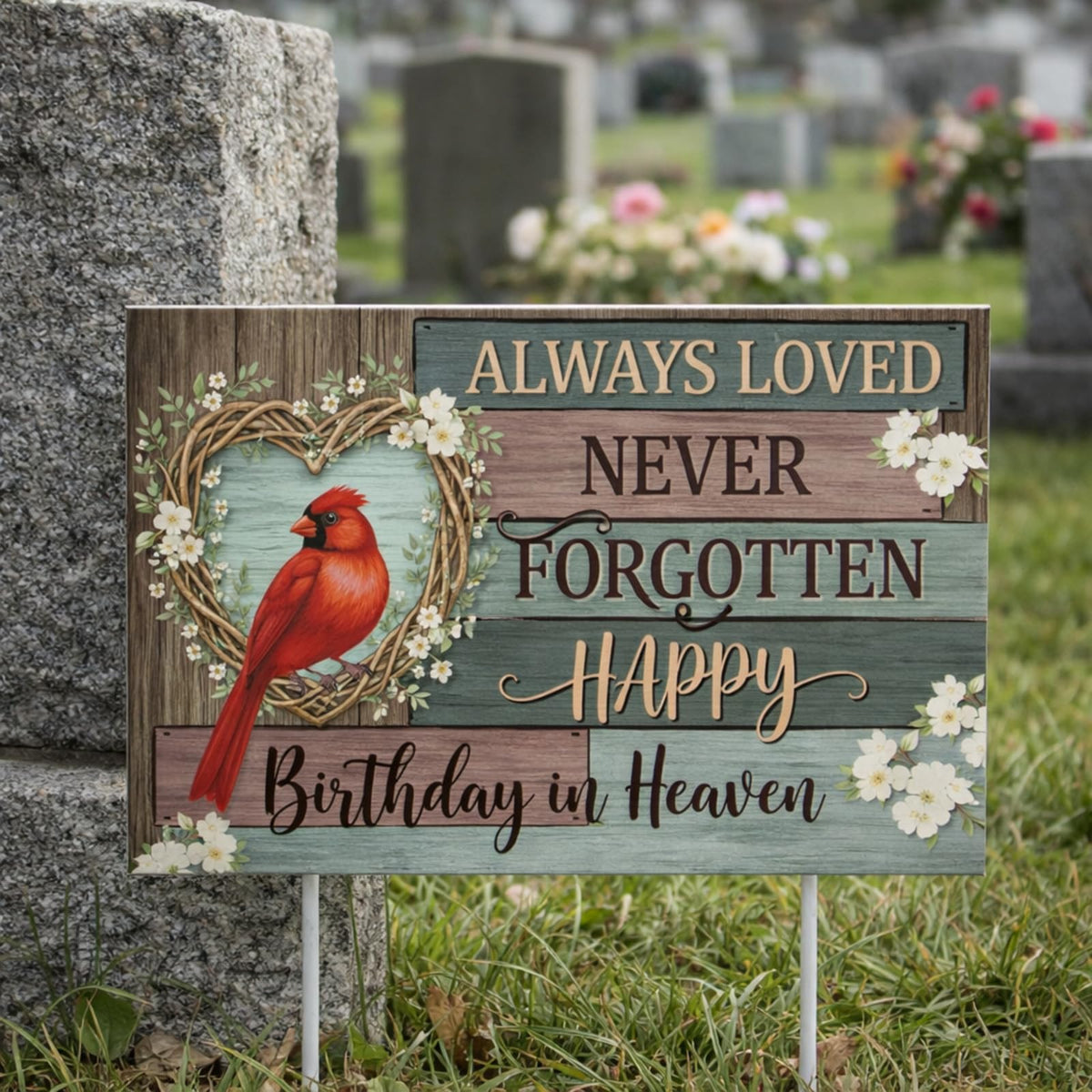 Frienda durable grave decoration designed for cemetery memorial displays.