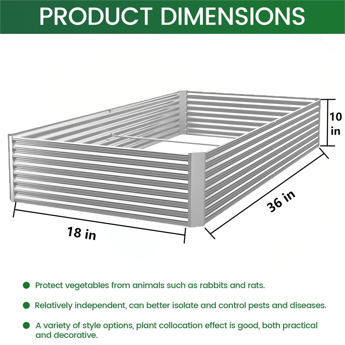 FRIZIONE raised bed assembly step 36x18, quick setup with clear instructions