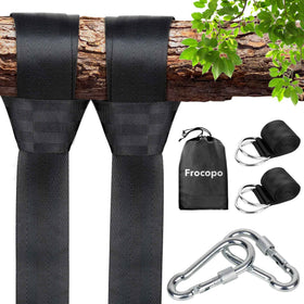 Frocopo extra long tree swing kit strap setup securely anchors a swing