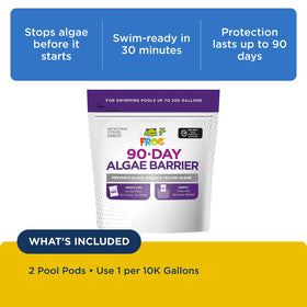 FROG pod activates after 24 hours to release algaecide